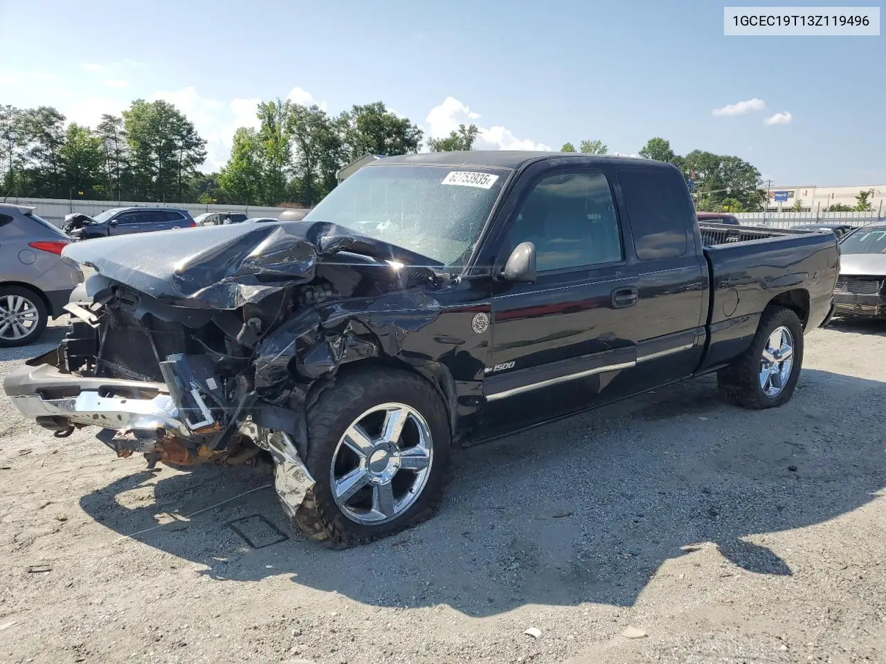 2003 Chevrolet Silverado C1500 VIN: 1GCEC19T13Z119496 Lot: 62753935