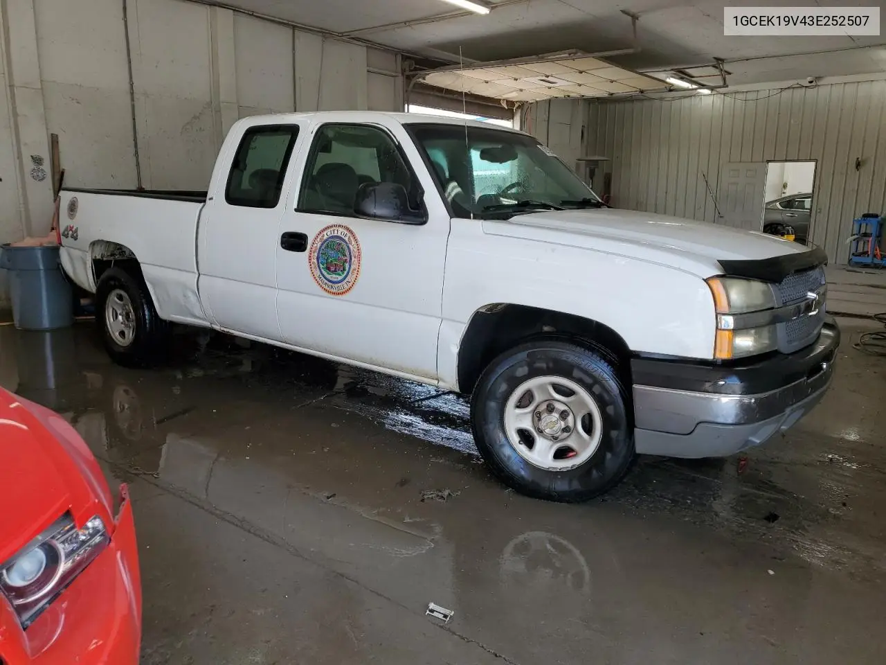 2003 Chevrolet Silverado K1500 VIN: 1GCEK19V43E252507 Lot: 62916645