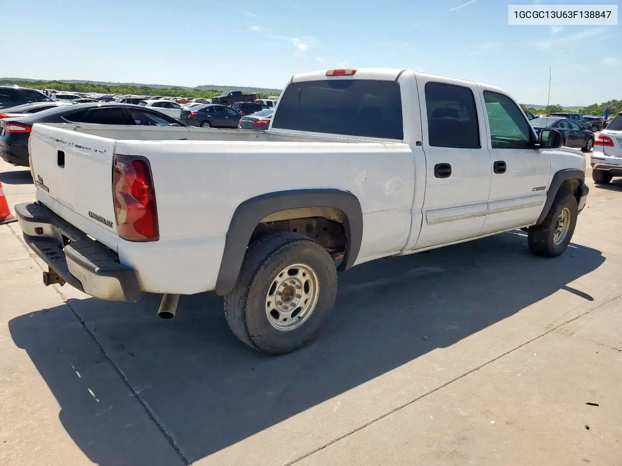 2003 Chevrolet Silverado C1500 Heavy Duty VIN: 1GCGC13U63F138847 Lot: 65843885