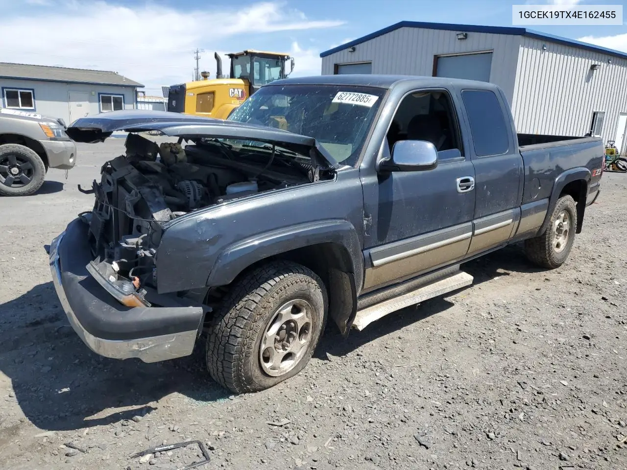 2004 Chevrolet Silverado K1500 VIN: 1GCEK19TX4E162455 Lot: 62772885