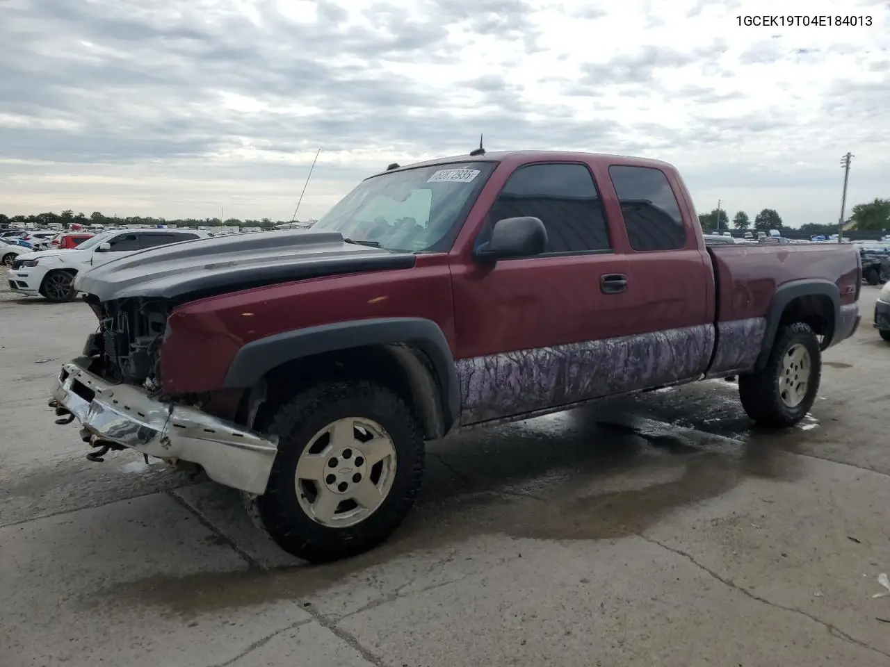 2004 Chevrolet Silverado K1500 VIN: 1GCEK19T04E184013 Lot: 62872935