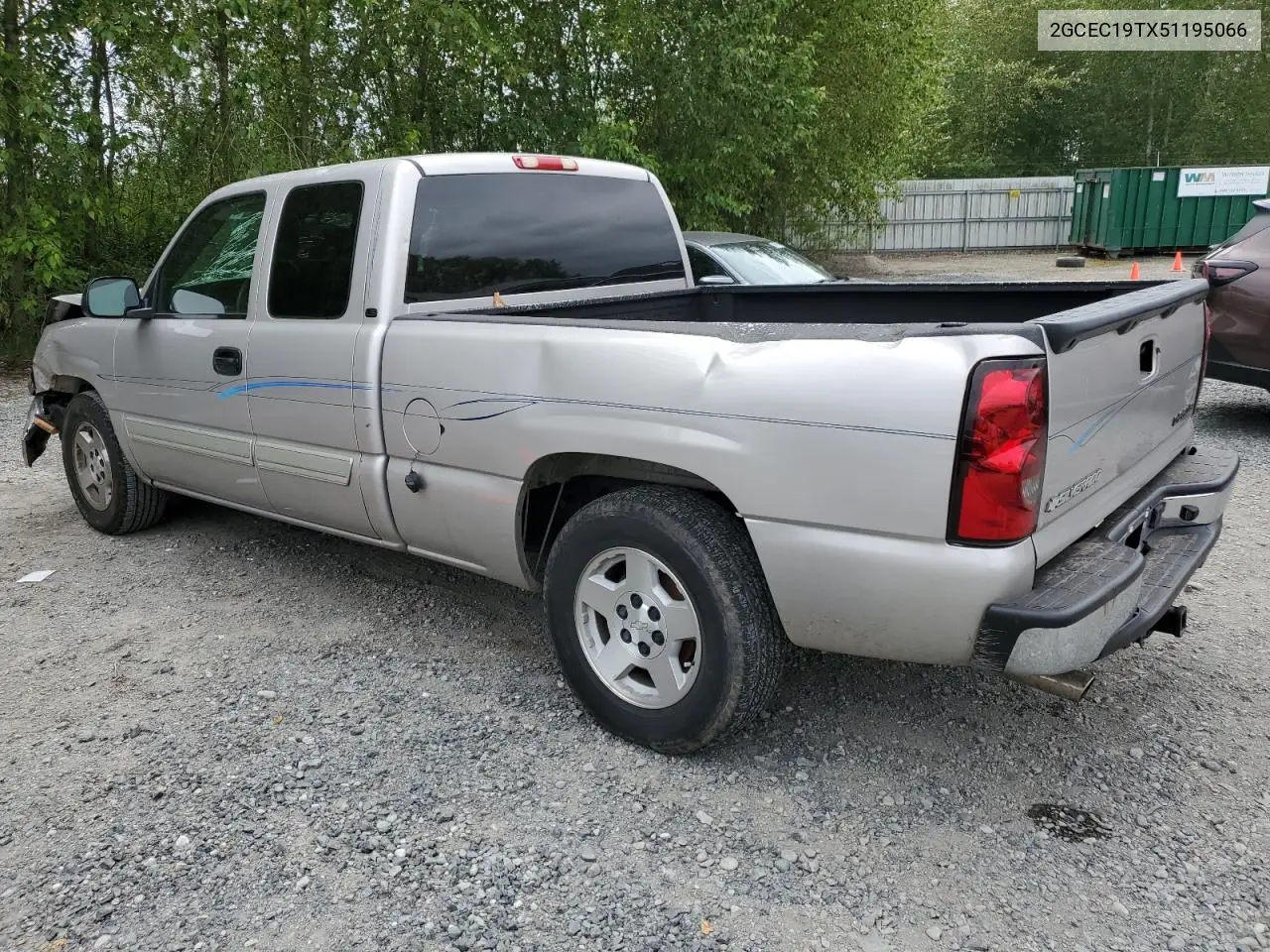 2005 Chevrolet Silverado C1500 VIN: 2GCEC19TX51195066 Lot: 56868765
