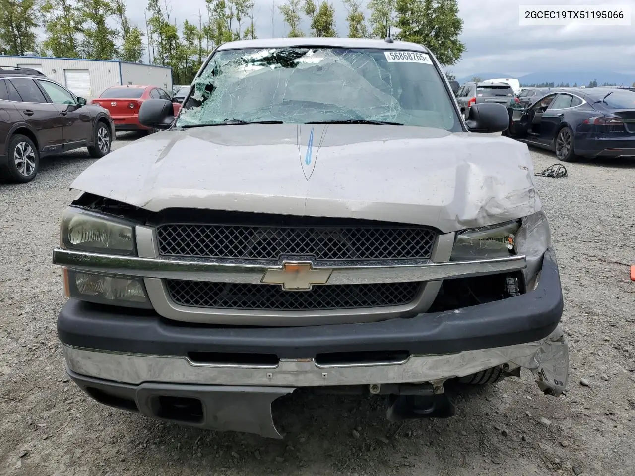 2005 Chevrolet Silverado C1500 VIN: 2GCEC19TX51195066 Lot: 56868765