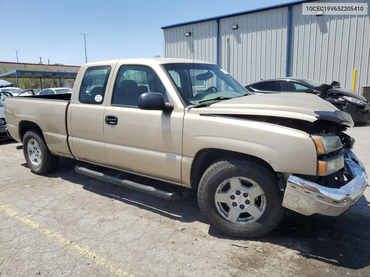 2005 Chevrolet Silverado C1500 VIN: 1GCEC19V65Z205410 Lot: 58552875