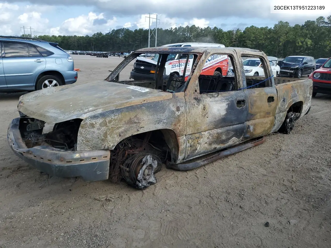 2005 Chevrolet Silverado K1500 VIN: 2GCEK13T951223189 Lot: 59387885