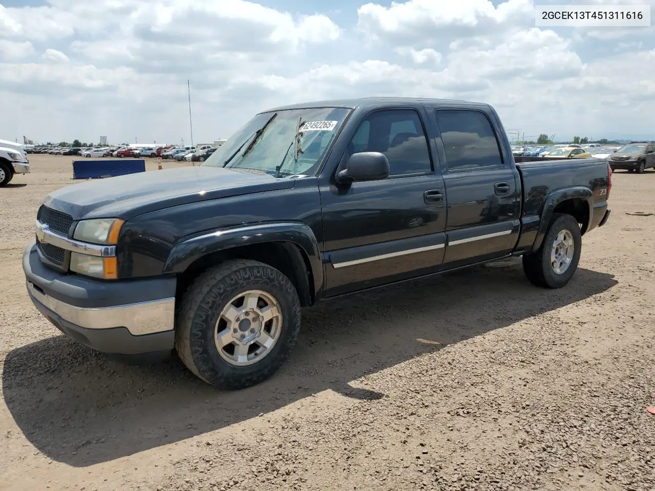 2005 Chevrolet Silverado K1500 VIN: 2GCEK13T451311616 Lot: 62492265