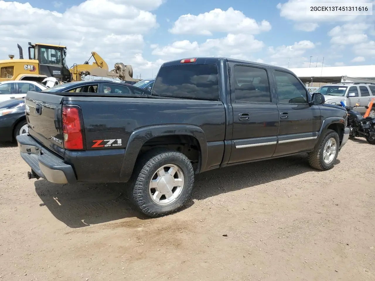 2005 Chevrolet Silverado K1500 VIN: 2GCEK13T451311616 Lot: 62492265