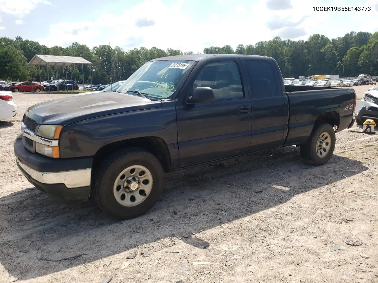 2005 Chevrolet Silverado K1500 VIN: 1GCEK19B55E143773 Lot: 65875135