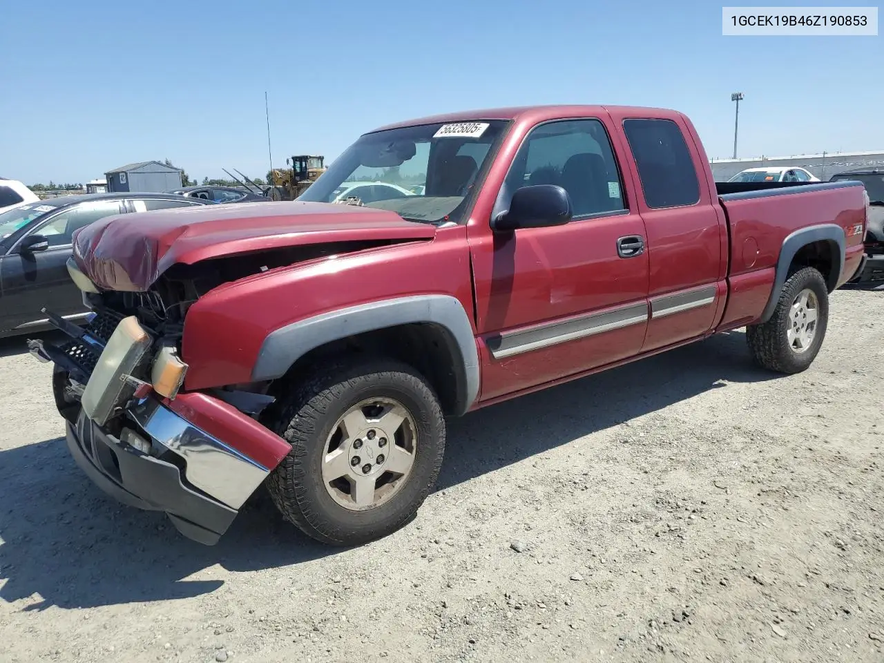 2006 Chevrolet Silverado K1500 VIN: 1GCEK19B46Z190853 Lot: 56325805
