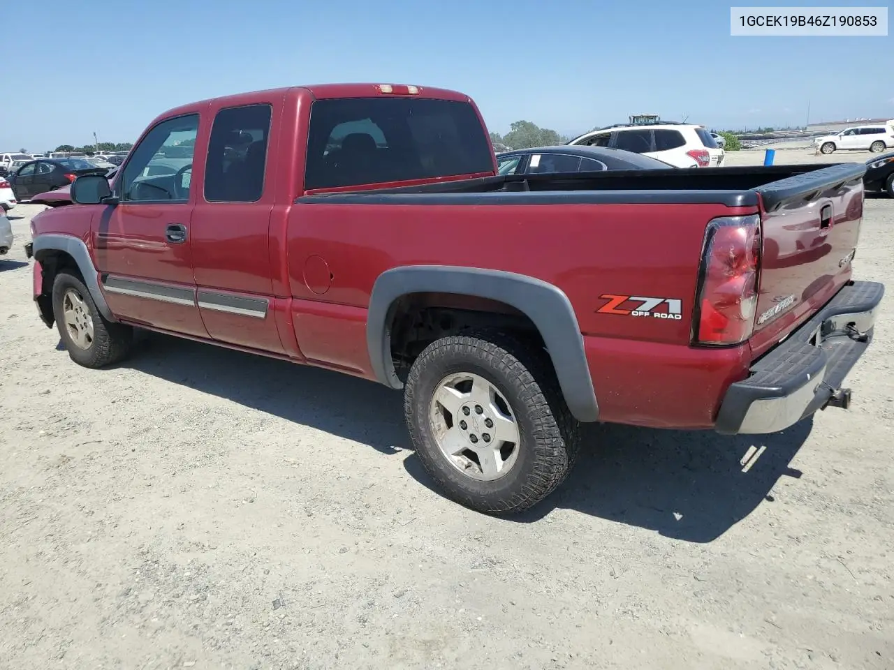 2006 Chevrolet Silverado K1500 VIN: 1GCEK19B46Z190853 Lot: 56325805