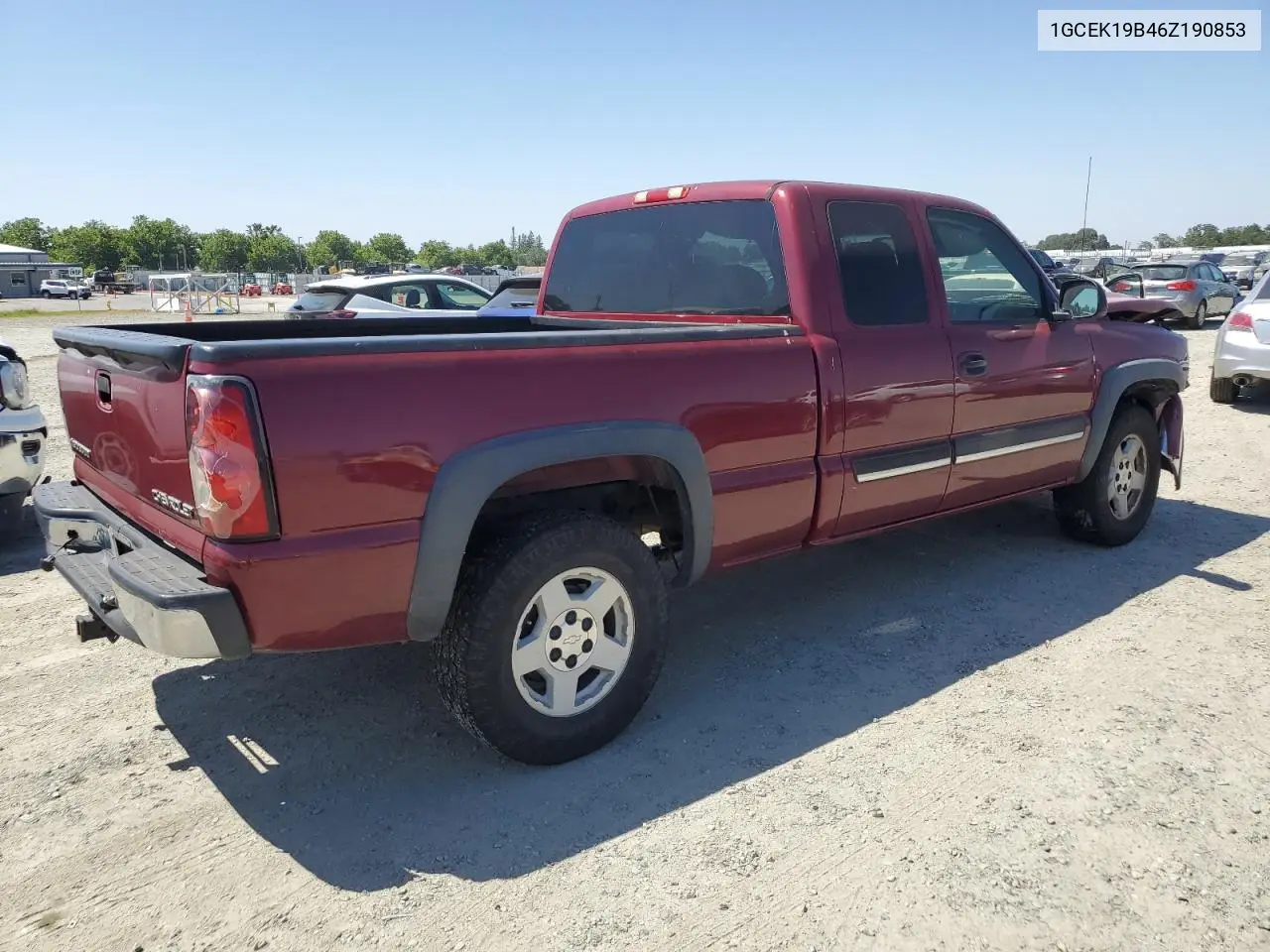 2006 Chevrolet Silverado K1500 VIN: 1GCEK19B46Z190853 Lot: 56325805