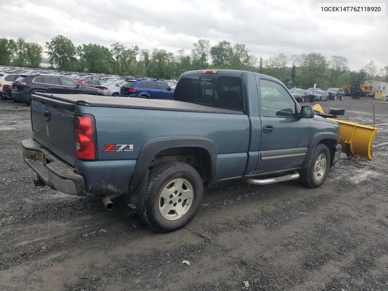 2006 Chevrolet Silverado K1500 VIN: 1GCEK14T76Z118920 Lot: 56901965