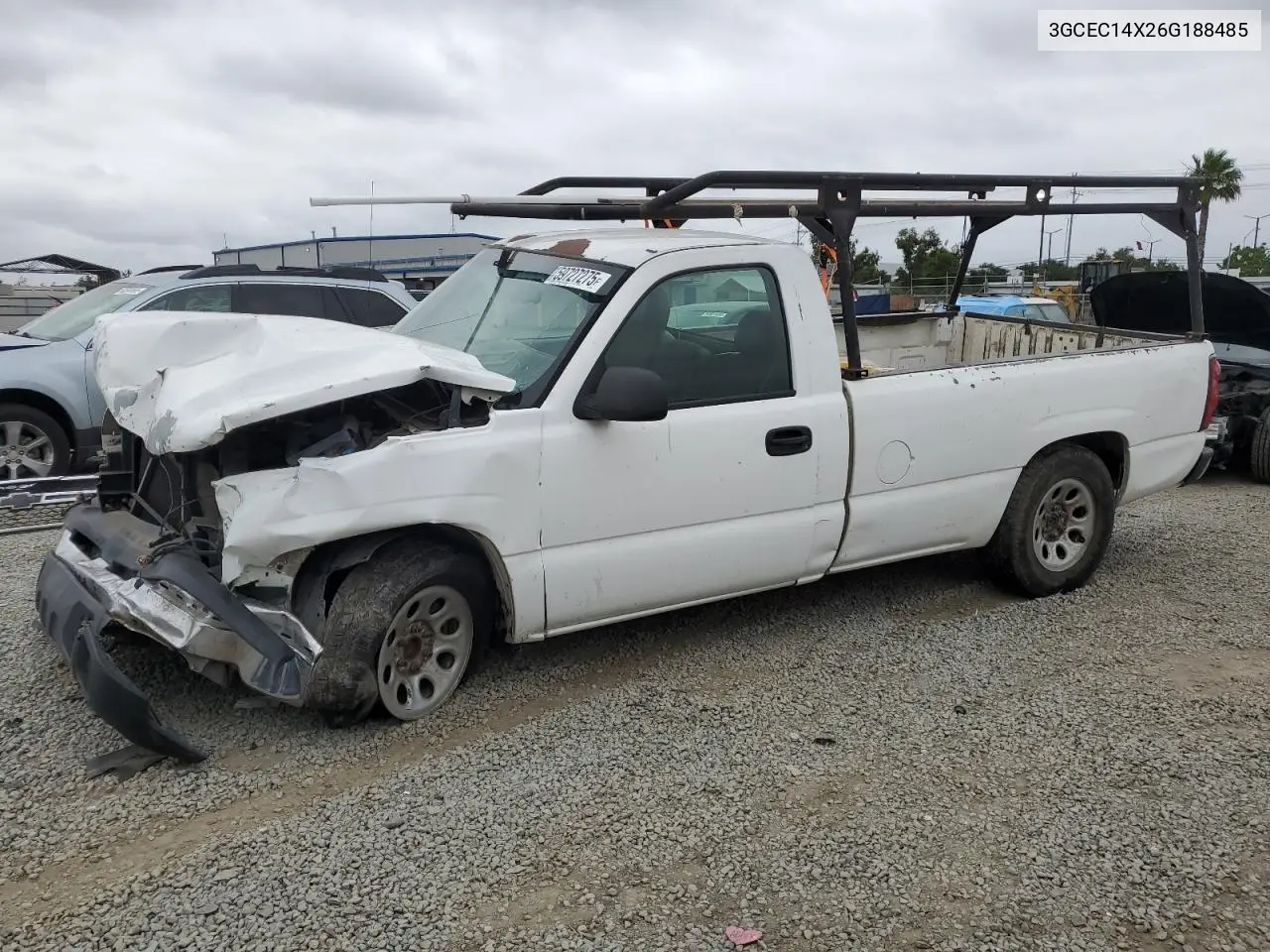 2006 Chevrolet Silverado C1500 VIN: 3GCEC14X26G188485 Lot: 59727275