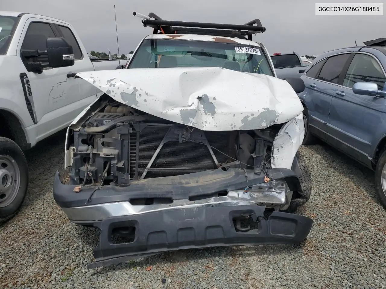 2006 Chevrolet Silverado C1500 VIN: 3GCEC14X26G188485 Lot: 59727275