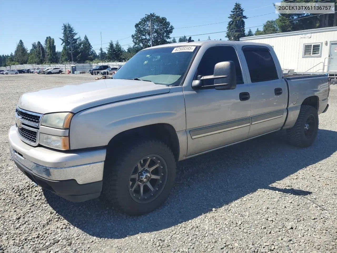 2006 Chevrolet Silverado K1500 VIN: 2GCEK13TX61136757 Lot: 62508595