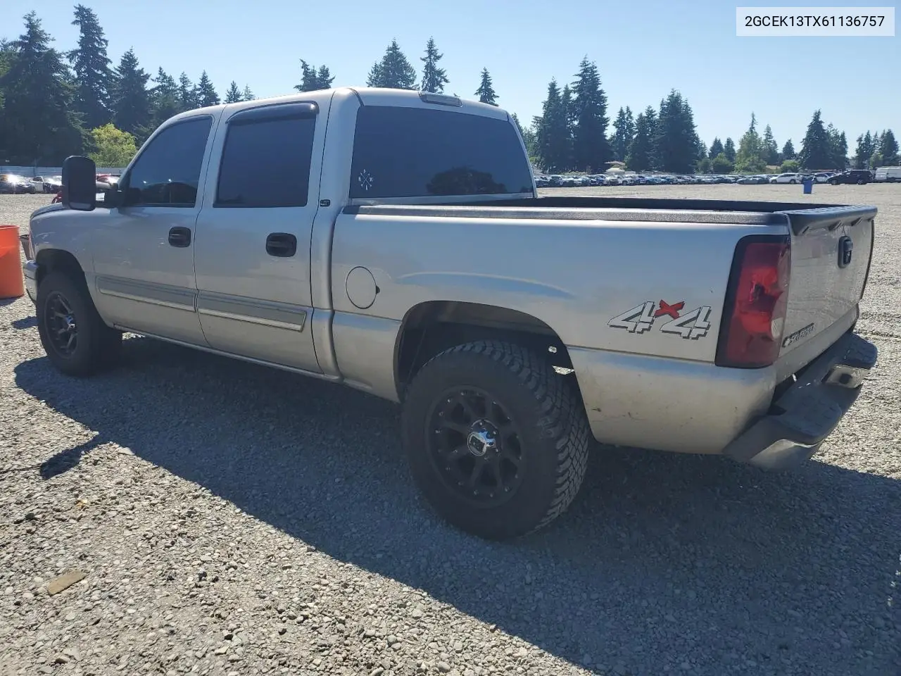 2006 Chevrolet Silverado K1500 VIN: 2GCEK13TX61136757 Lot: 62508595