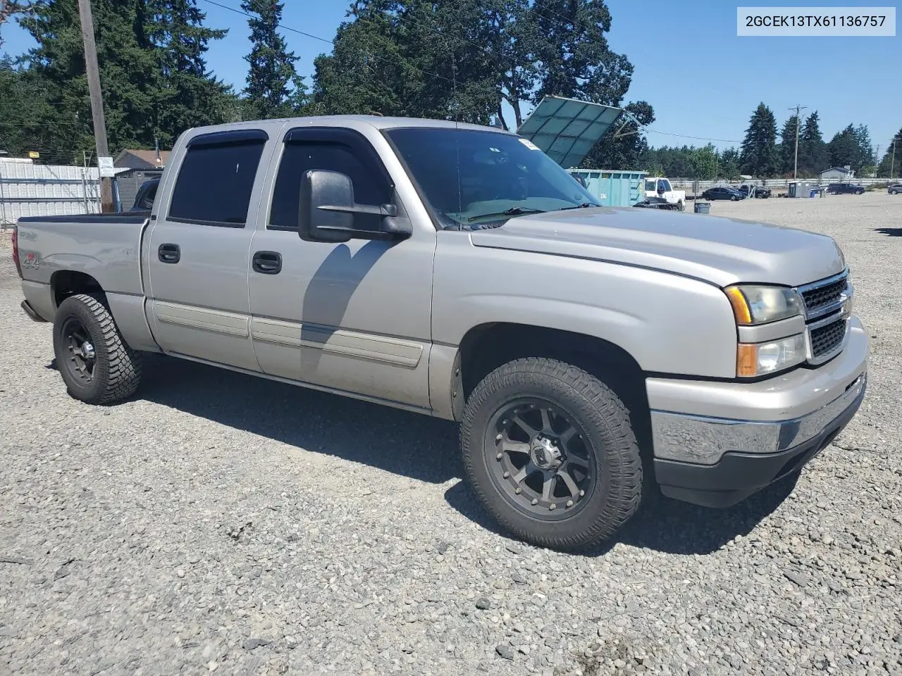 2006 Chevrolet Silverado K1500 VIN: 2GCEK13TX61136757 Lot: 62508595