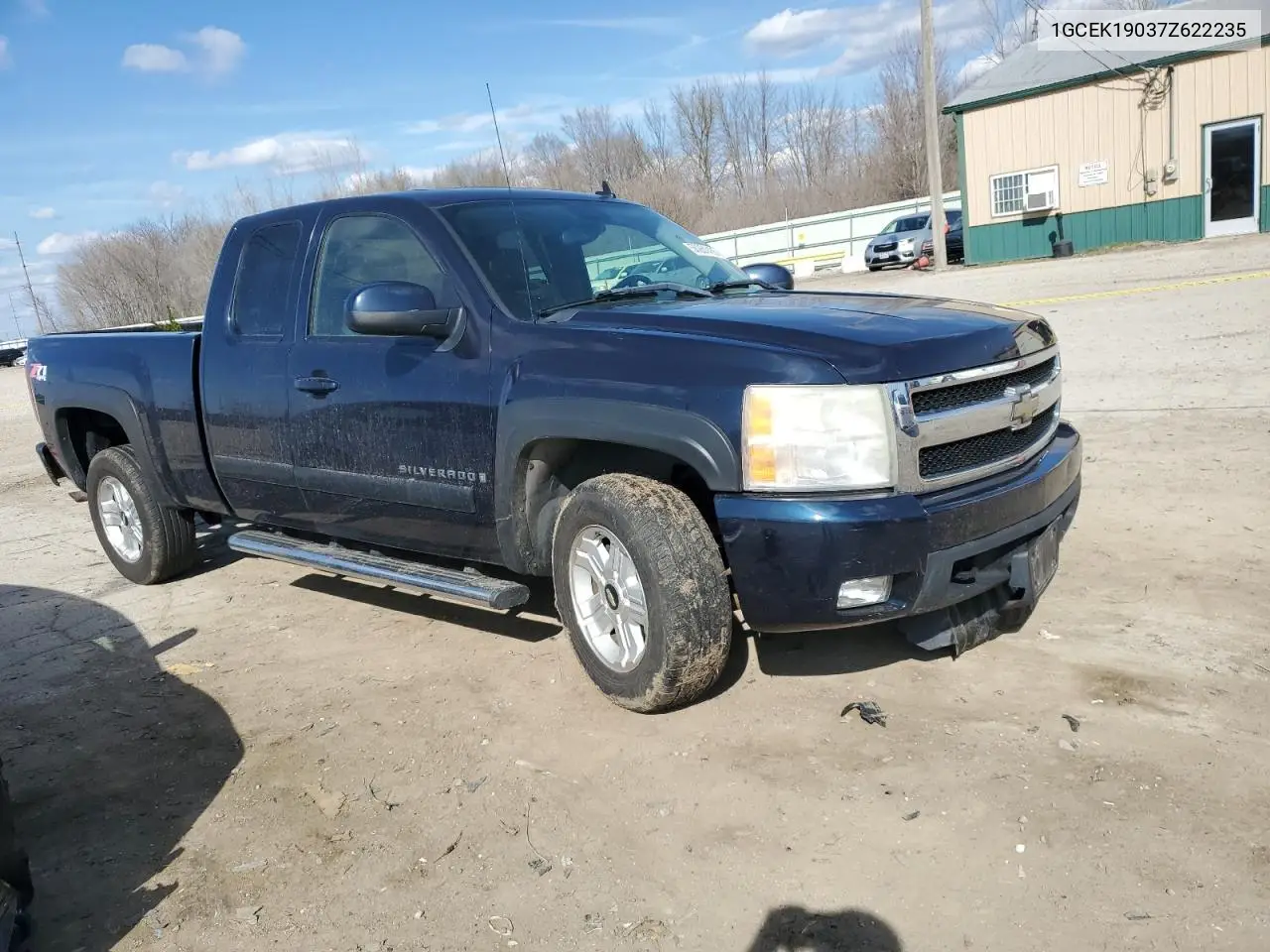 2007 Chevrolet Silverado K1500 VIN: 1GCEK19037Z622235 Lot: 50261435