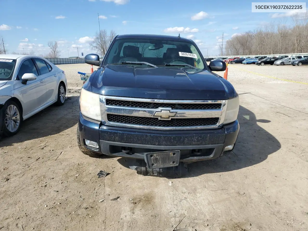 2007 Chevrolet Silverado K1500 VIN: 1GCEK19037Z622235 Lot: 50261435