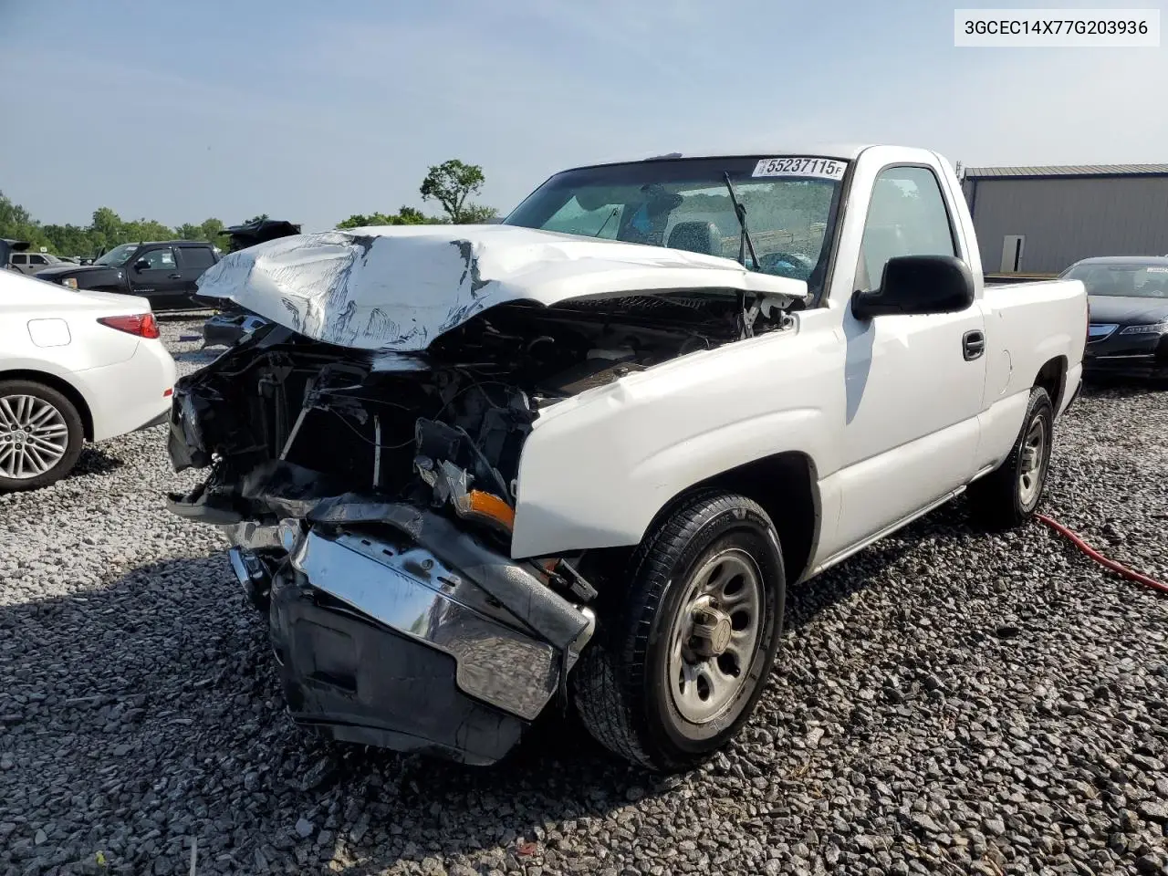 2007 Chevrolet Silverado C1500 Classic VIN: 3GCEC14X77G203936 Lot: 55237115