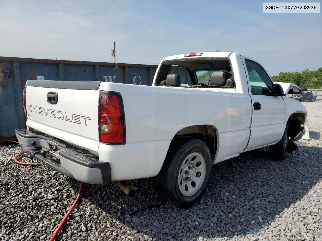 2007 Chevrolet Silverado C1500 Classic VIN: 3GCEC14X77G203936 Lot: 55237115
