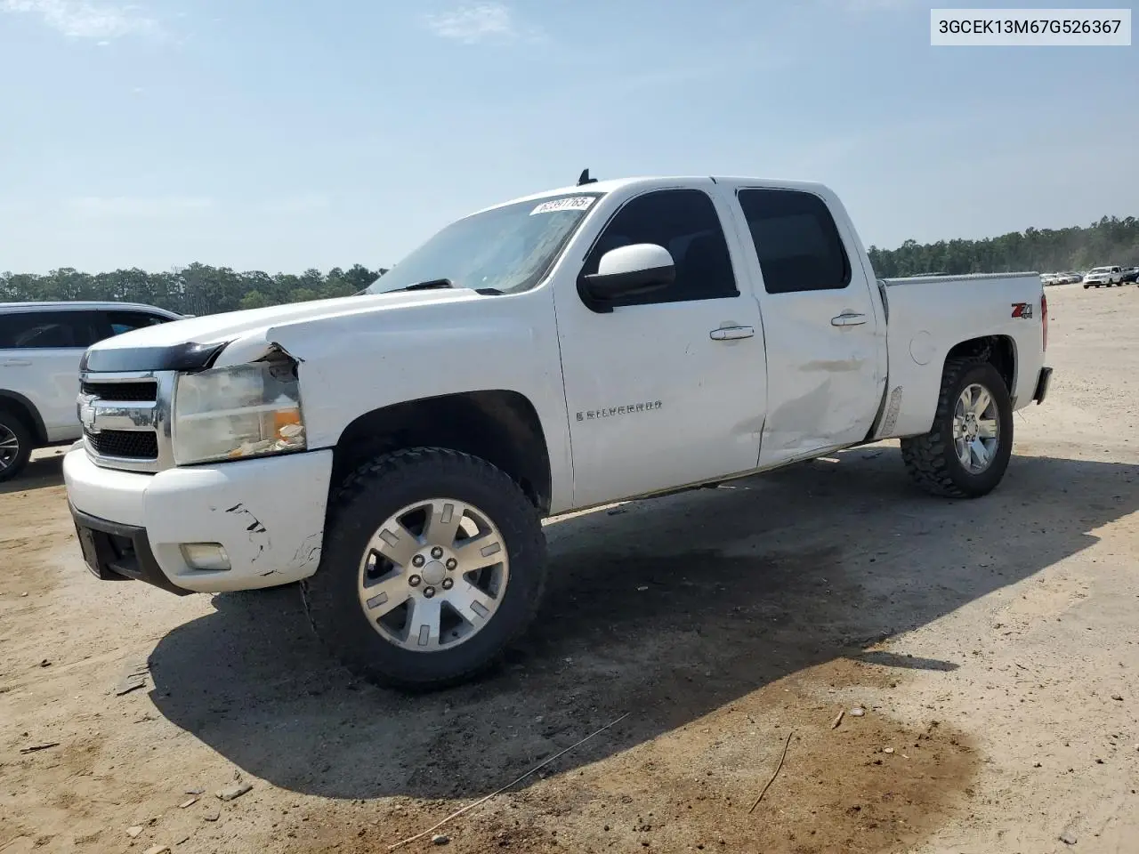 2007 Chevrolet Silverado K1500 Crew Cab VIN: 3GCEK13M67G526367 Lot: 62391765