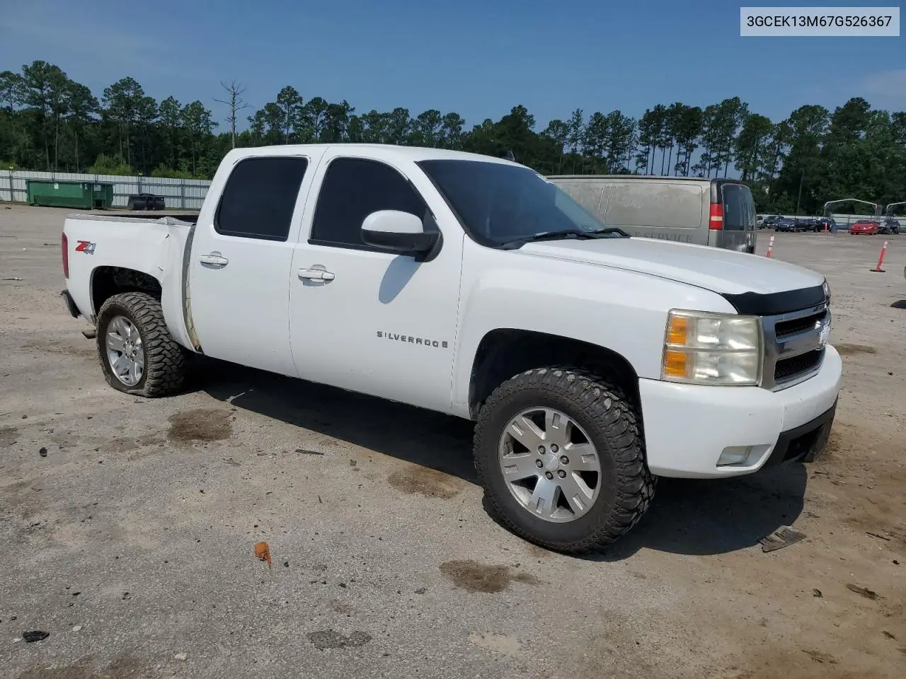 2007 Chevrolet Silverado K1500 Crew Cab VIN: 3GCEK13M67G526367 Lot: 62391765