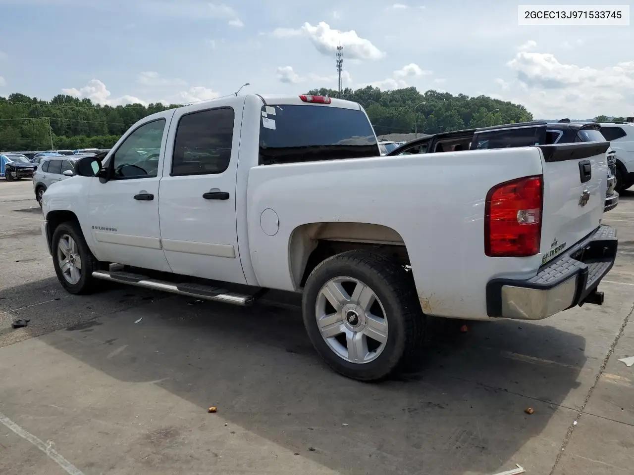2007 Chevrolet Silverado C1500 Crew Cab VIN: 2GCEC13J971533745 Lot: 65760935
