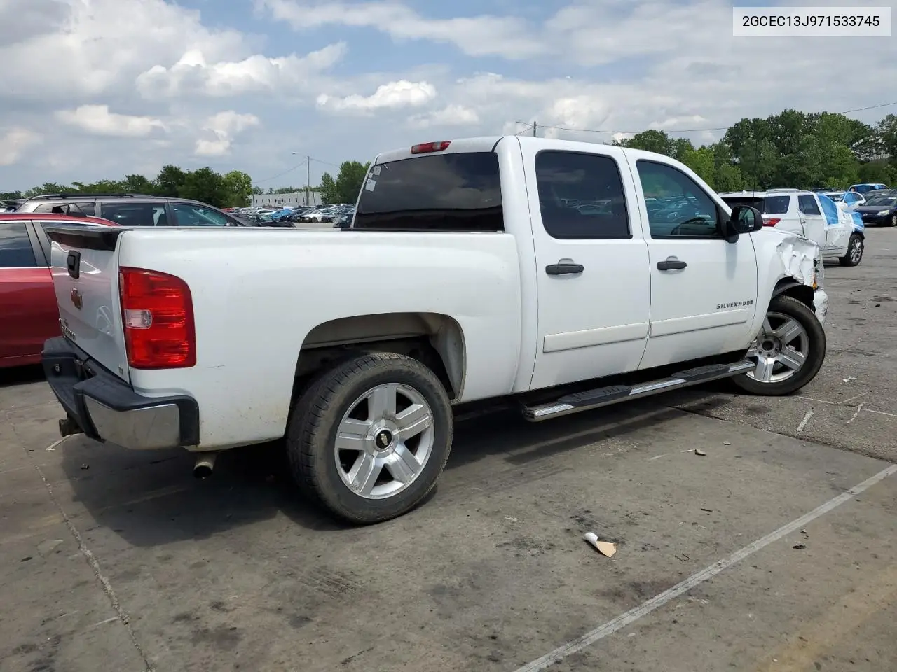 2007 Chevrolet Silverado C1500 Crew Cab VIN: 2GCEC13J971533745 Lot: 65760935