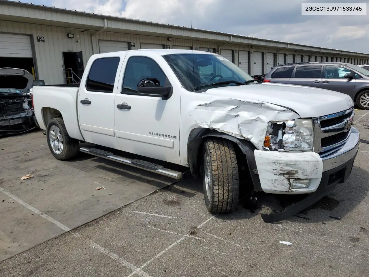 2007 Chevrolet Silverado C1500 Crew Cab VIN: 2GCEC13J971533745 Lot: 65760935