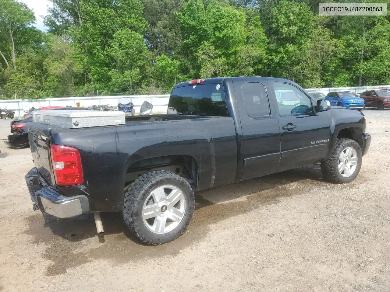 2008 Chevrolet Silverado C1500 VIN: 1GCEC19J48Z200563 Lot: 53251885