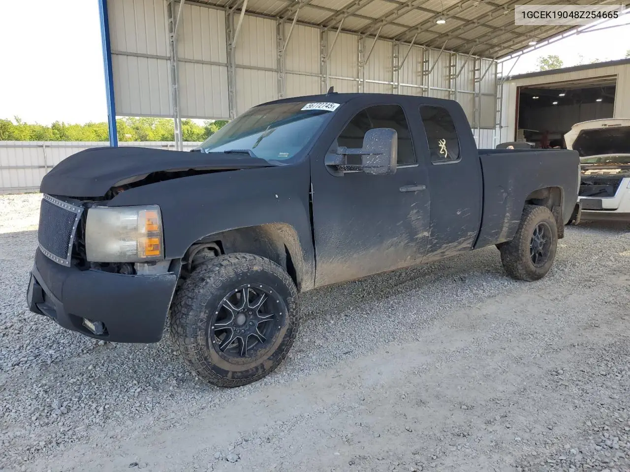 2008 Chevrolet Silverado K1500 VIN: 1GCEK19048Z254665 Lot: 56772745