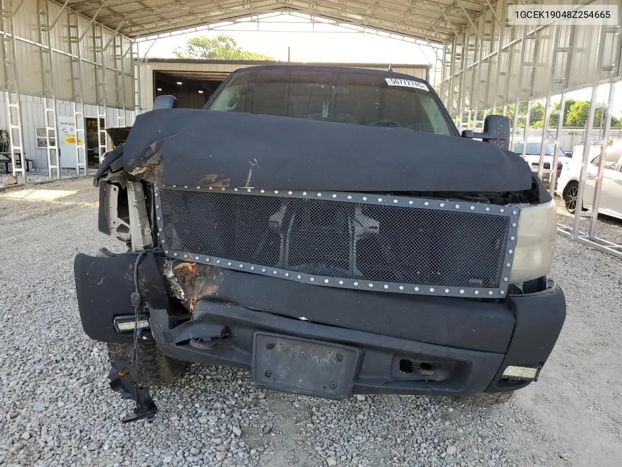 2008 Chevrolet Silverado K1500 VIN: 1GCEK19048Z254665 Lot: 56772745