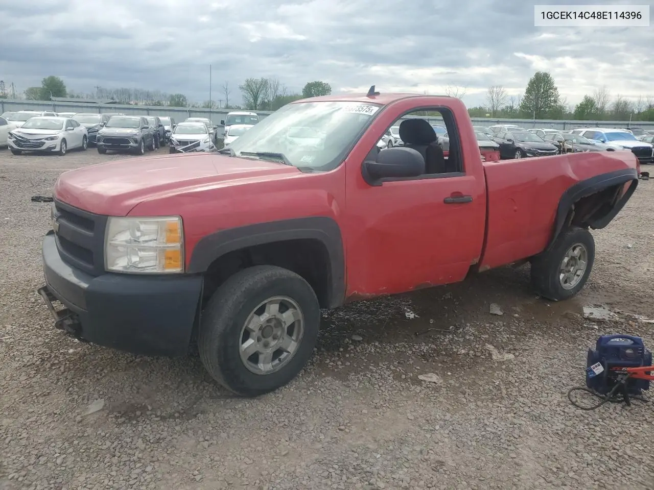2008 Chevrolet Silverado K1500 VIN: 1GCEK14C48E114396 Lot: 56873575
