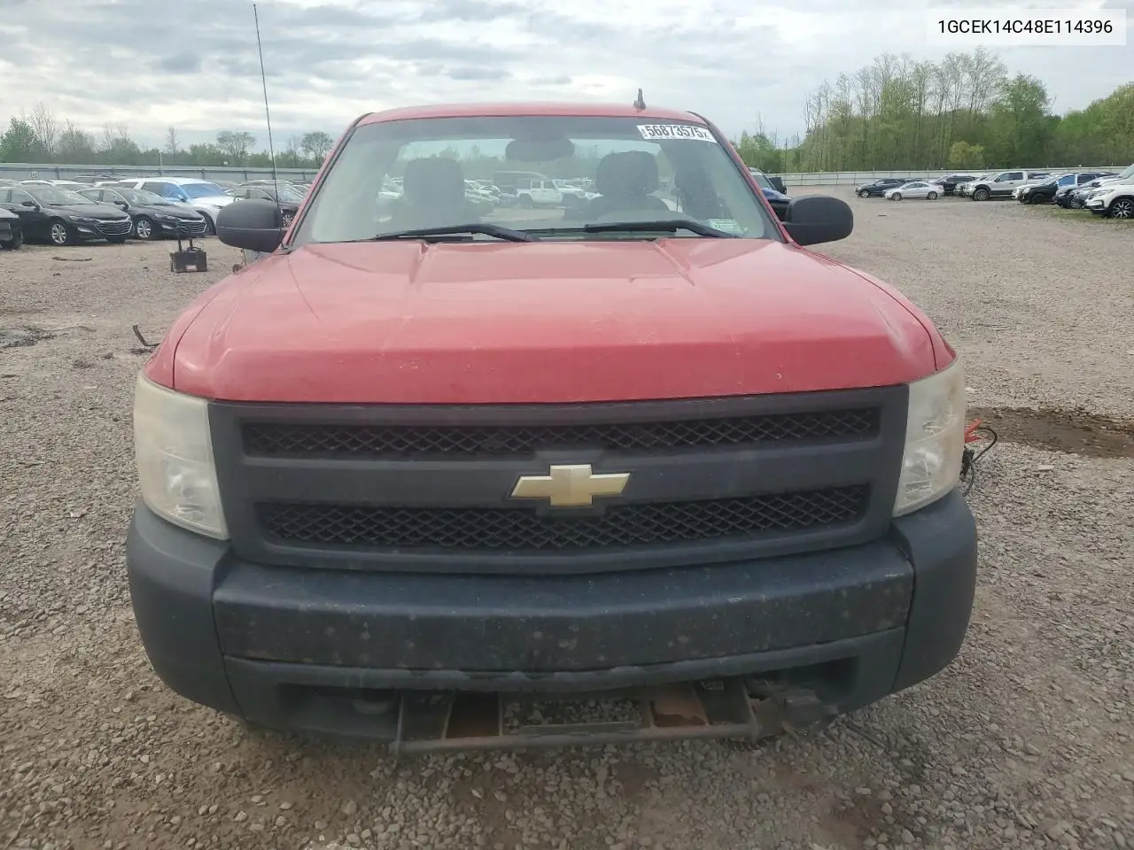 2008 Chevrolet Silverado K1500 VIN: 1GCEK14C48E114396 Lot: 56873575