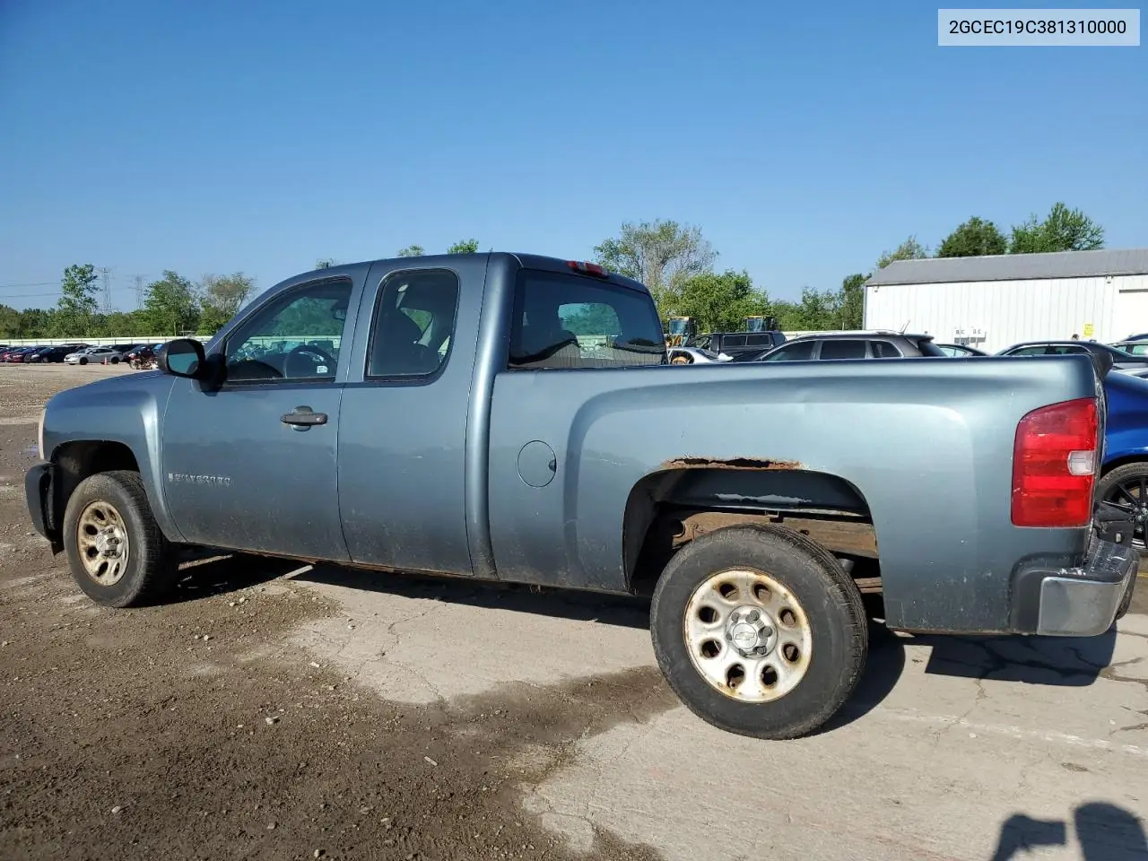 2008 Chevrolet Silverado C1500 VIN: 2GCEC19C381310000 Lot: 56952645