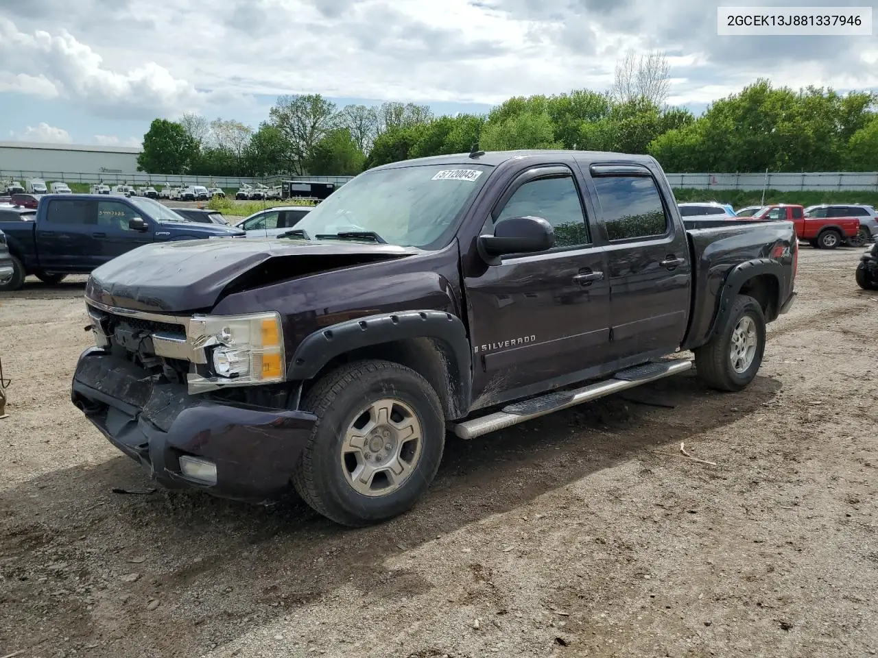 2gcek13j881337946 2GCEK13J881337946 2008 Chevrolet Silverado K1500