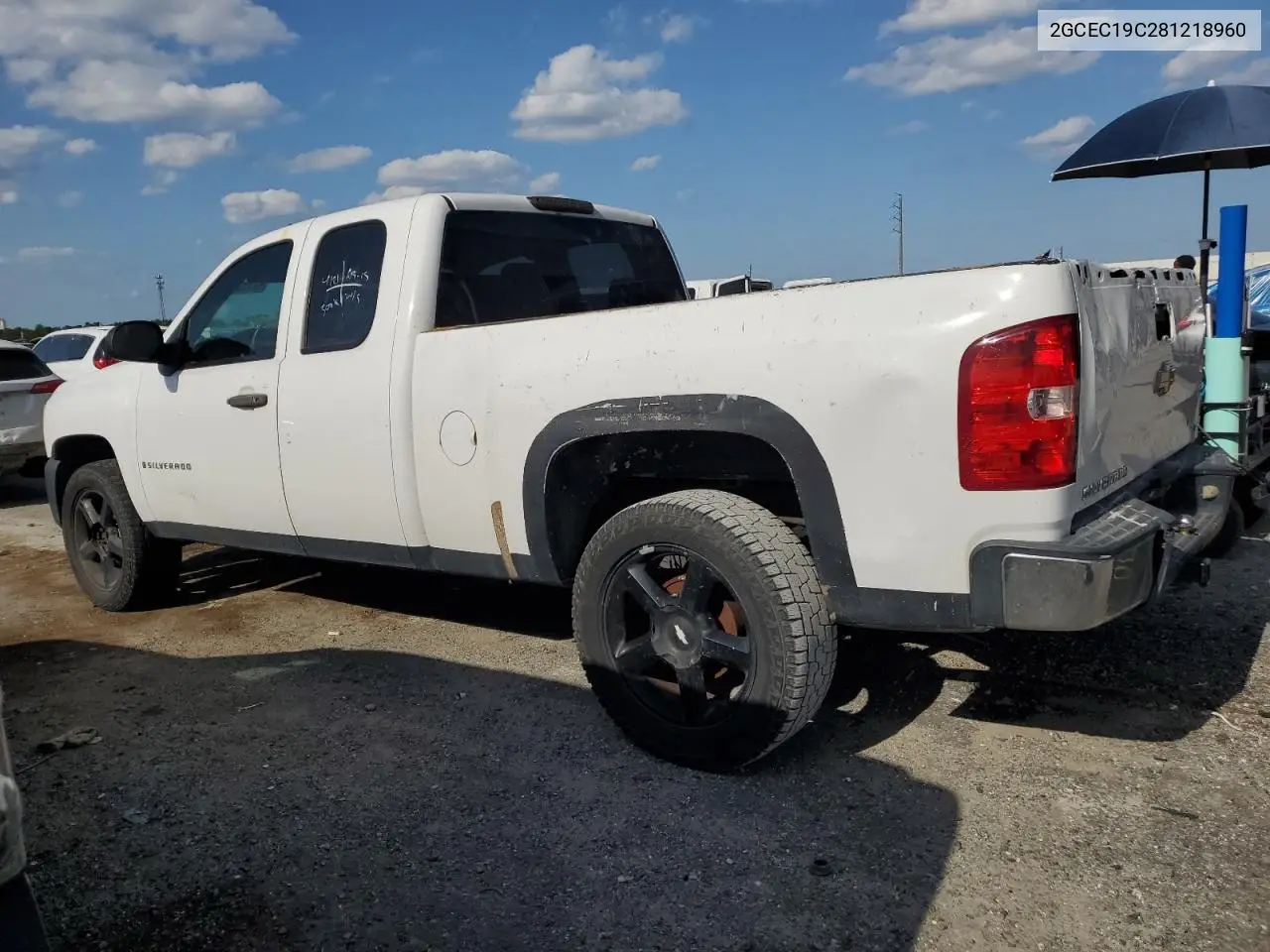 2008 Chevrolet Silverado C1500 VIN: 2GCEC19C281218960 Lot: 57135975