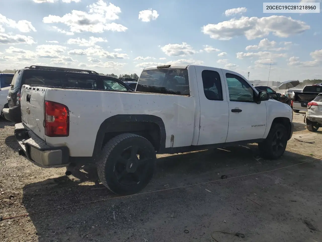 2008 Chevrolet Silverado C1500 VIN: 2GCEC19C281218960 Lot: 57135975