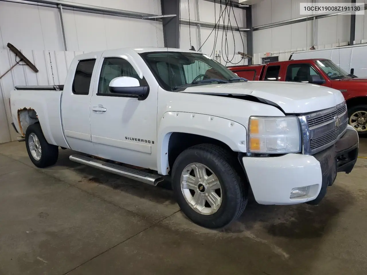 2008 Chevrolet Silverado K1500 VIN: 1GCEK19008Z191130 Lot: 62401715