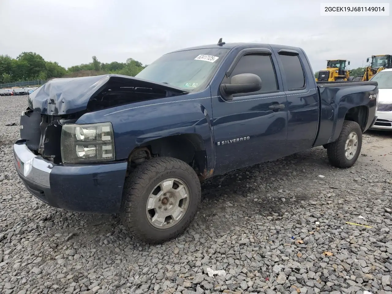 2008 Chevrolet Silverado K1500 VIN: 2GCEK19J681149014 Lot: 62417125