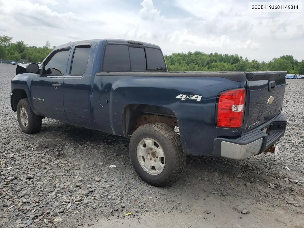 2008 Chevrolet Silverado K1500 VIN: 2GCEK19J681149014 Lot: 62417125