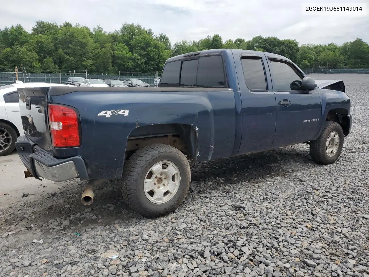 2008 Chevrolet Silverado K1500 VIN: 2GCEK19J681149014 Lot: 62417125