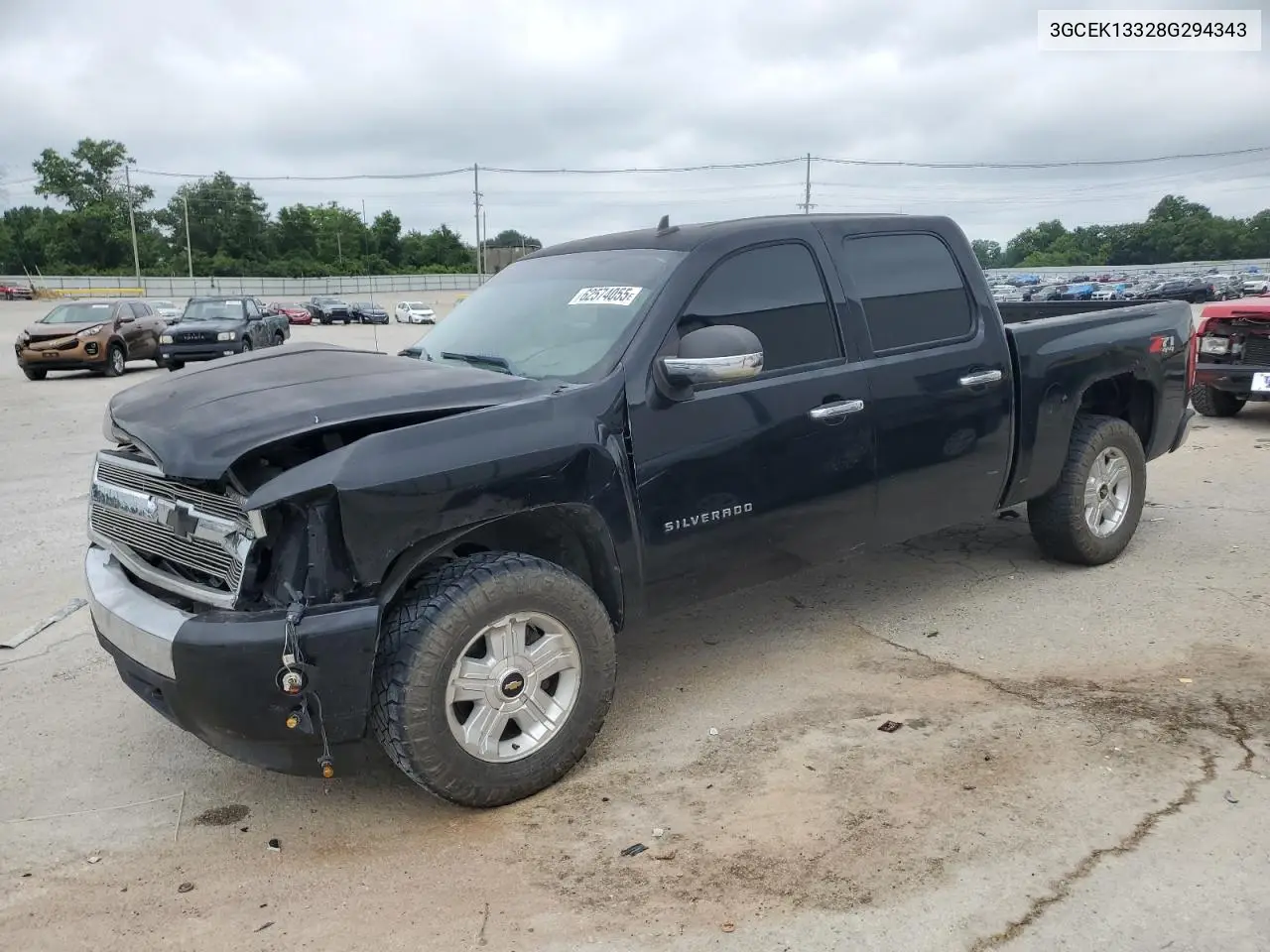 2008 Chevrolet Silverado K1500 VIN: 3GCEK13328G294343 Lot: 62574055