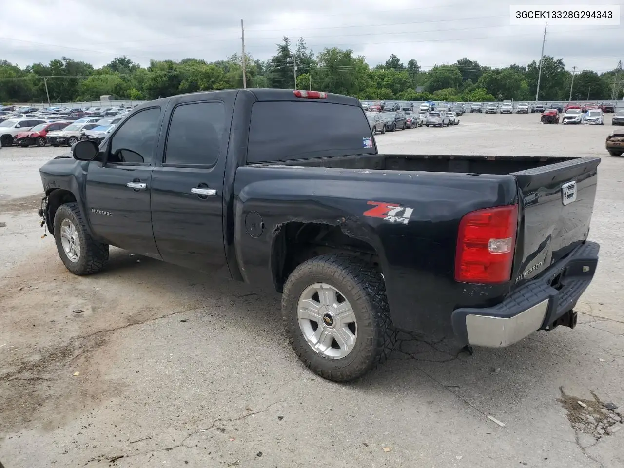 2008 Chevrolet Silverado K1500 VIN: 3GCEK13328G294343 Lot: 62574055