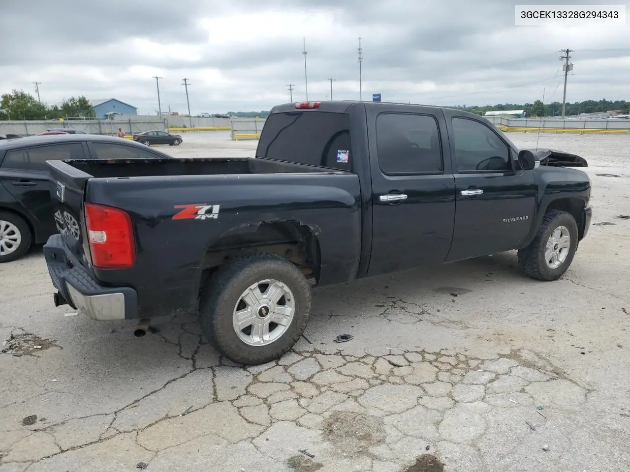 2008 Chevrolet Silverado K1500 VIN: 3GCEK13328G294343 Lot: 62574055