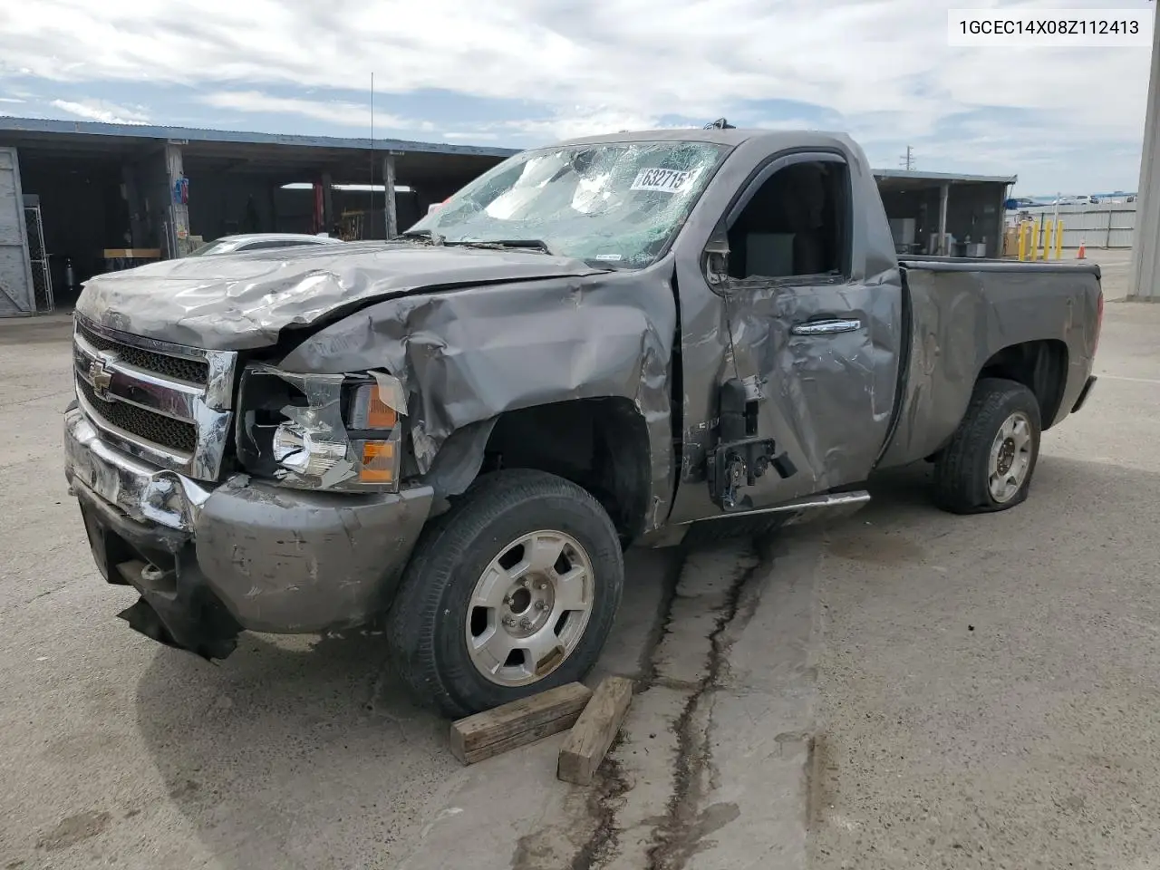 2008 Chevrolet Silverado C1500 VIN: 1GCEC14X08Z112413 Lot: 63271505