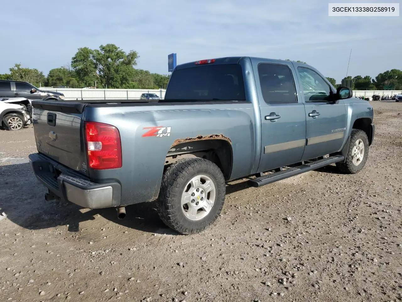 2008 Chevrolet Silverado K1500 VIN: 3GCEK13338G258919 Lot: 65772815