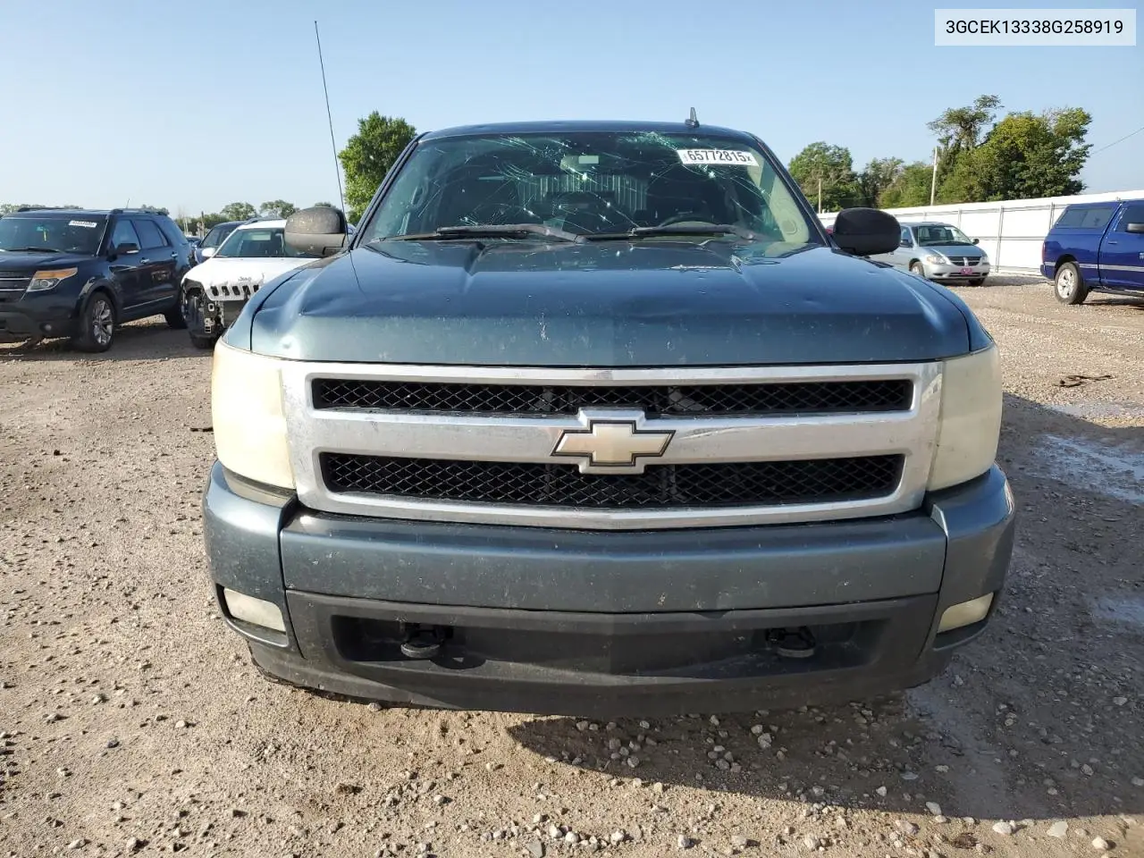 2008 Chevrolet Silverado K1500 VIN: 3GCEK13338G258919 Lot: 65772815