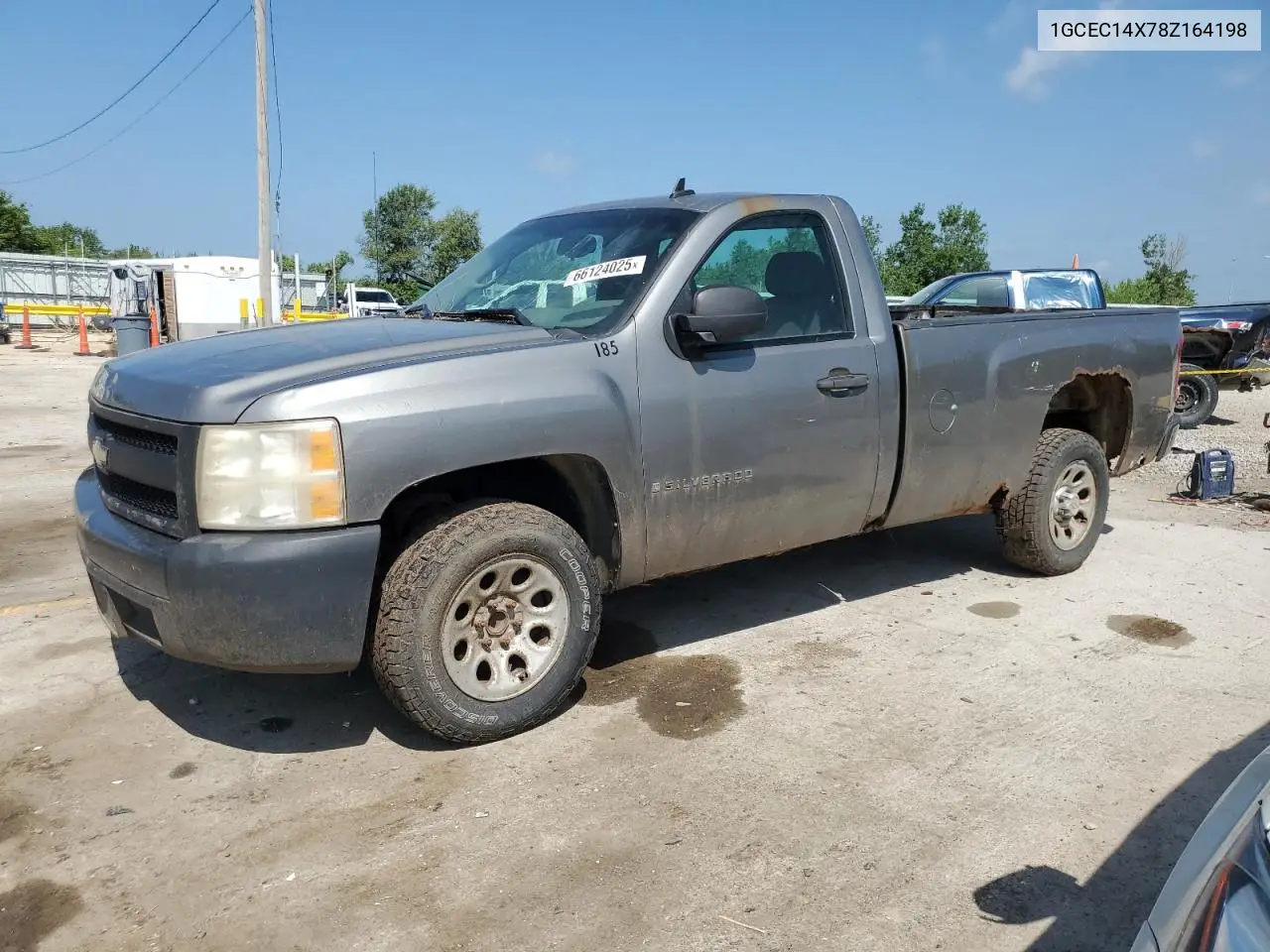 2008 Chevrolet Silverado C1500 VIN: 1GCEC14X78Z164198 Lot: 66124025
